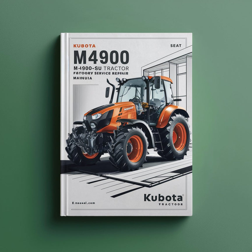 Kubota M4900 M4900SU Tractor Factory Service Repair Manual