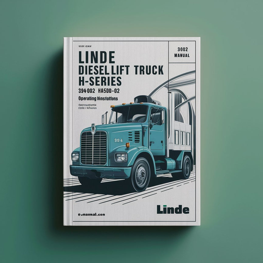 Linde Diesel Forklift H-Series Type 394-02: H40D-02 H45D-02 H50D-02 Operating Instructions (User Manual)