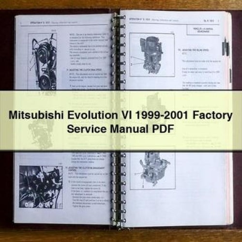 Mitsubishi Evolution VI 1999-2001 Werks-Service-Reparaturhandbuch