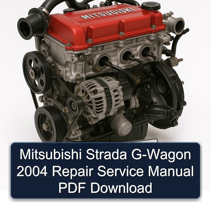 2004 Mitsubishi 4 G Series Strada G-WAGON Service Repair Workshop Manual PDF