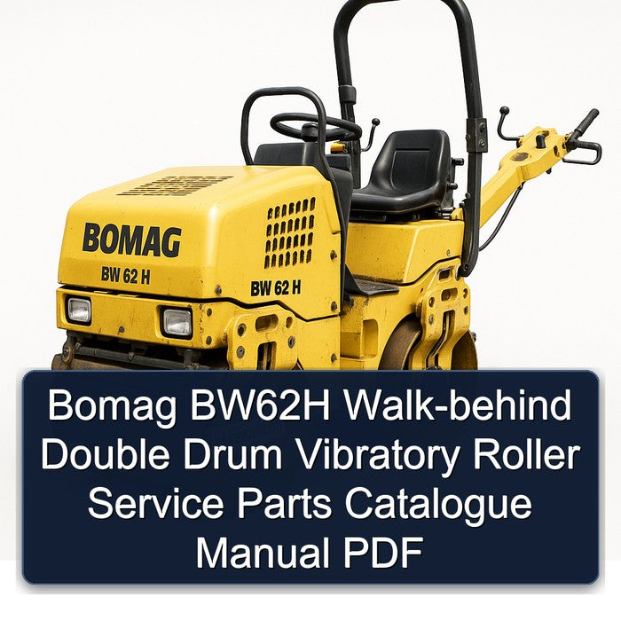 Bomag BW62H Walk-behind Double Drum Vibratory Roller Parts Catalog PDF