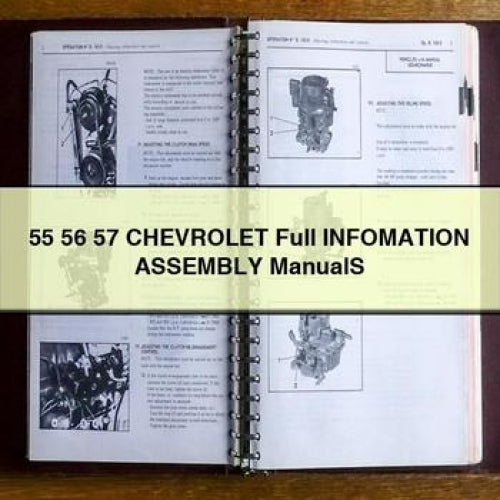 55 56 57 Chevrolet Manual de montaje completo de información