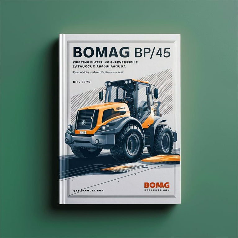 Bomag Bp15/45 Vibrating Plates Non Reversible Sn101630100780-101630109195 Parts Catalog PDF