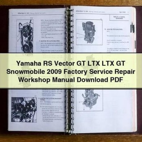 Yamaha RS Vector GT LTX LTX GT Schneemobil 2009 Werksservice Reparatur Werkstatthandbuch