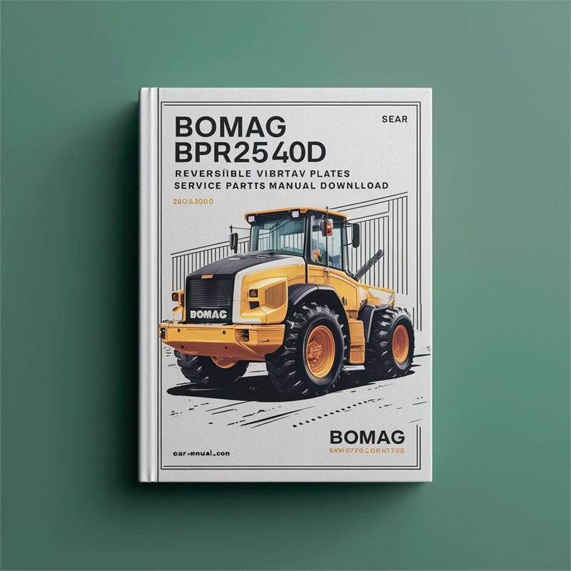 Bomag Bpr25/40d Reversible Vibratory Plates Sn101730150101-101730151125 Parts Catalog