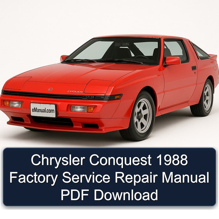 Chrysler Conquest 1988 Factory Service Repair Manual