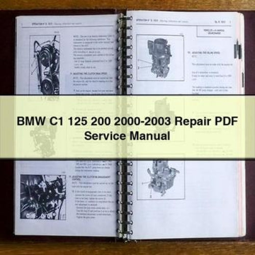 BMW C1 125 200 2000-2003 Repair PDF Service Manual Download