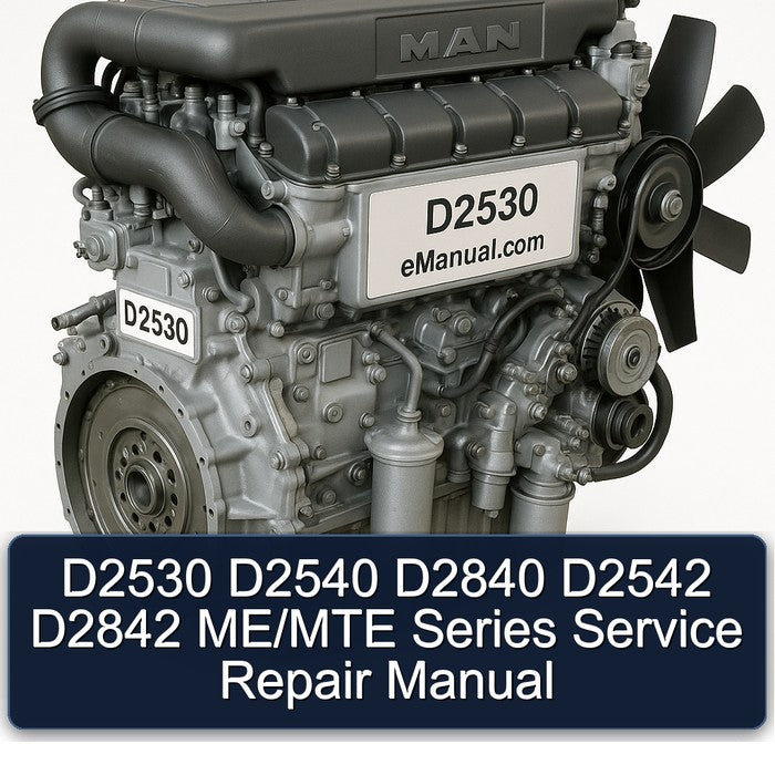 MAN D2530 D2540 D2840 D2542 D2842 Me/mte Series Service Repair Workshop Manual PDF