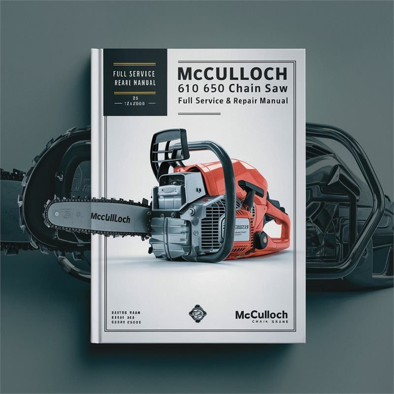 McCulloch 610 650 Chain Saw Full Service & Repair Manual PDF