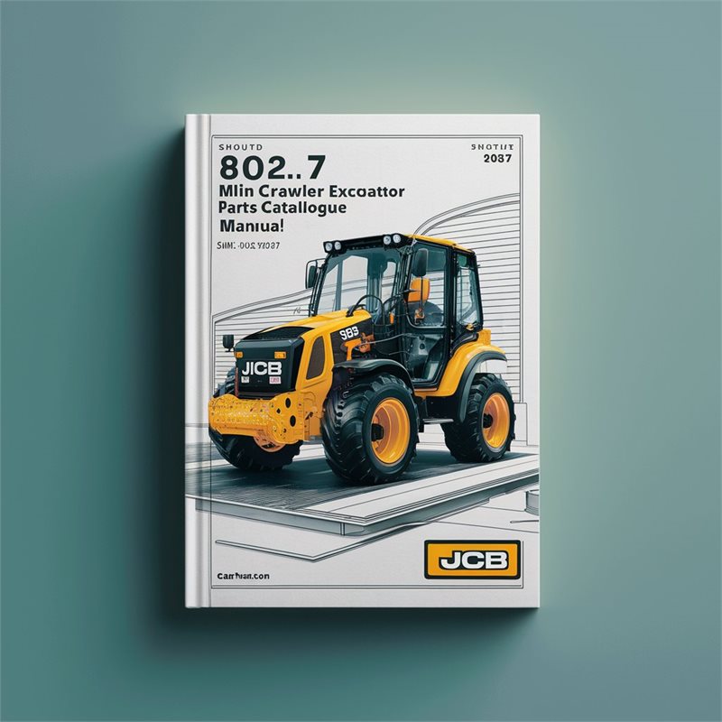 JCB 802.7 Mini Crawler Excavator (sn: 00747001-00747083) Parts Catalog PDF