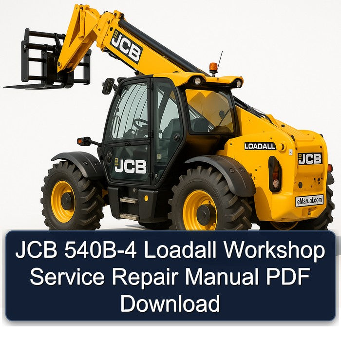 JCB 540B-4 Loadall Service Repair Workshop Manual PDF