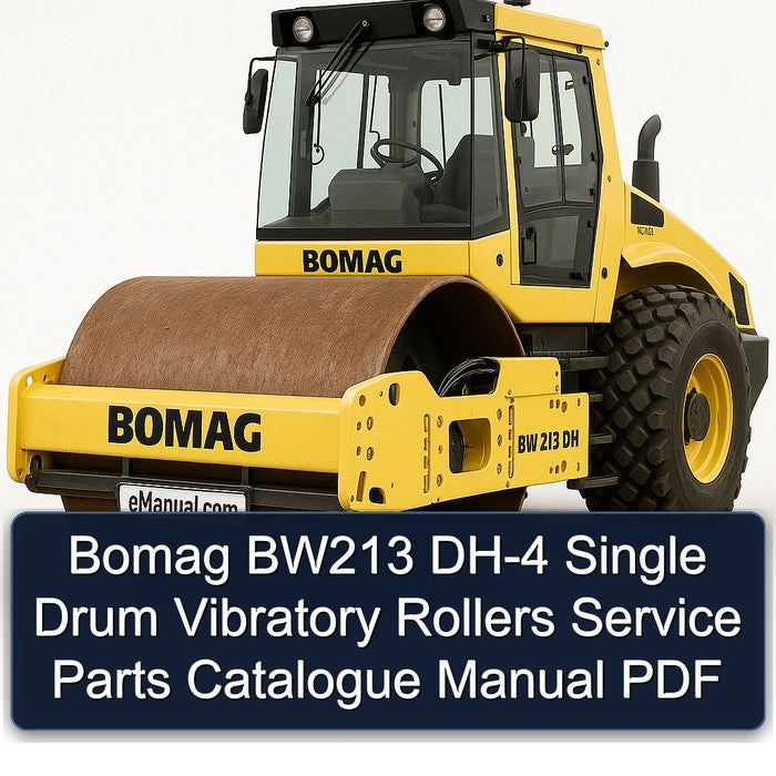 Bomag BW213 DH-4 Single Drum Vibratory Rollers Parts Catalog PDF