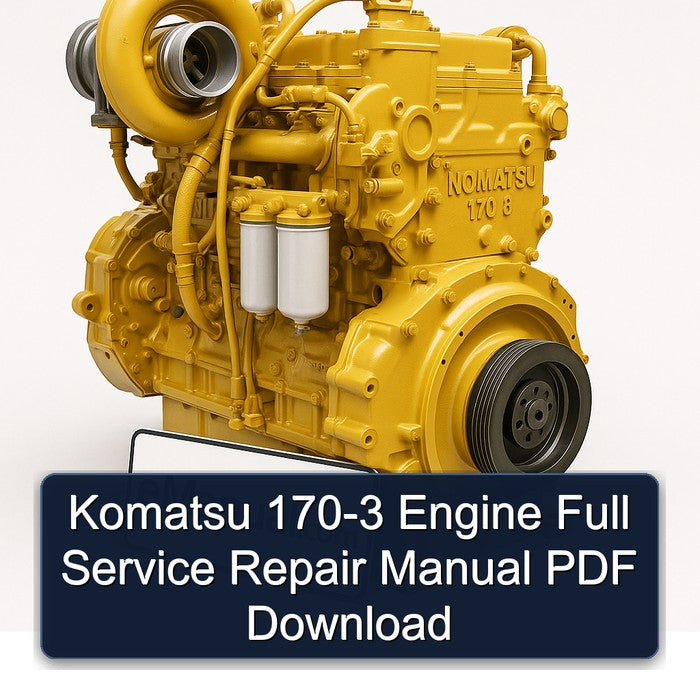 Komatsu 170 3 170-3 Engine Service Repair Workshop Manual PDF
