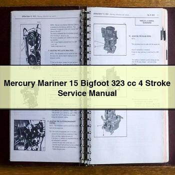 Mercury Mariner 15 Bigfoot 323 Cc 4 Stroke Service Repair Workshop Manual PDF