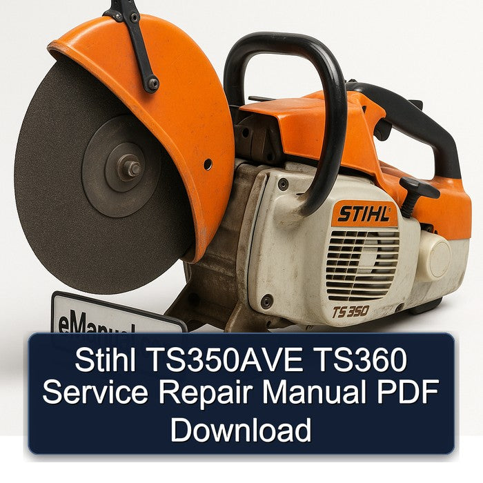 Stihl TS350AVE TS360 Service Repair Workshop Manual PDF