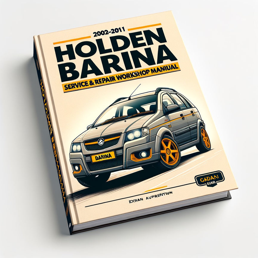 Holden Barina 2002-2011 Service & Repair Workshop Manual Download PDF