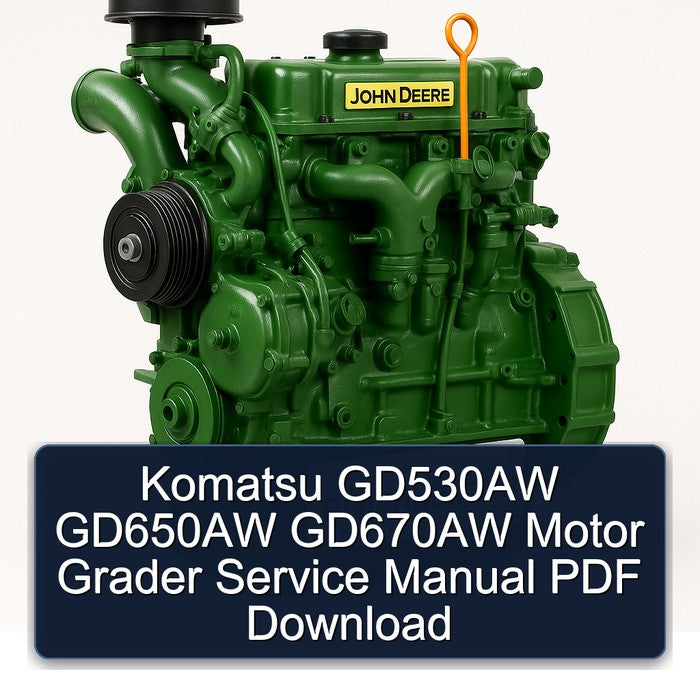 John Deere K Series Komatsu GD530AW GD650AW GD670AW Motor Grader Service Repair Workshop Manual PDF