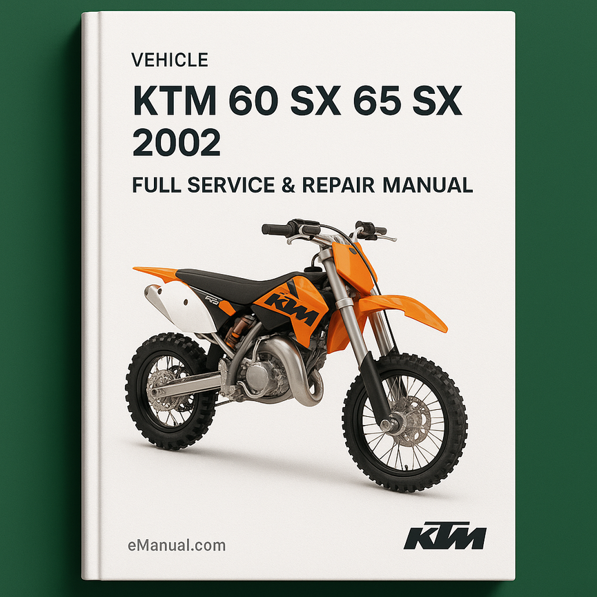 KTM 60 SX 65 SX 2002 Full Service Repair Manual