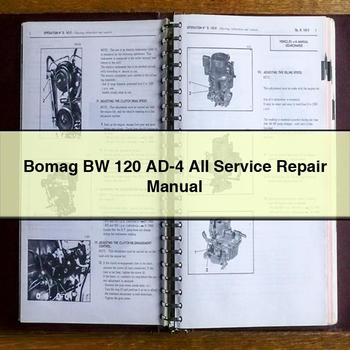 Bomag BW 120 AD-4 All Service Repair Workshop Manual PDF