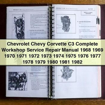 Chevrolet Chevy Corvette C3 Complete Workshop Service Repair Manual 1968 1969 1970 1971 1972 1973 1974 1975 1976 1977 1978 1979 1980 1981 1982 PDF Download