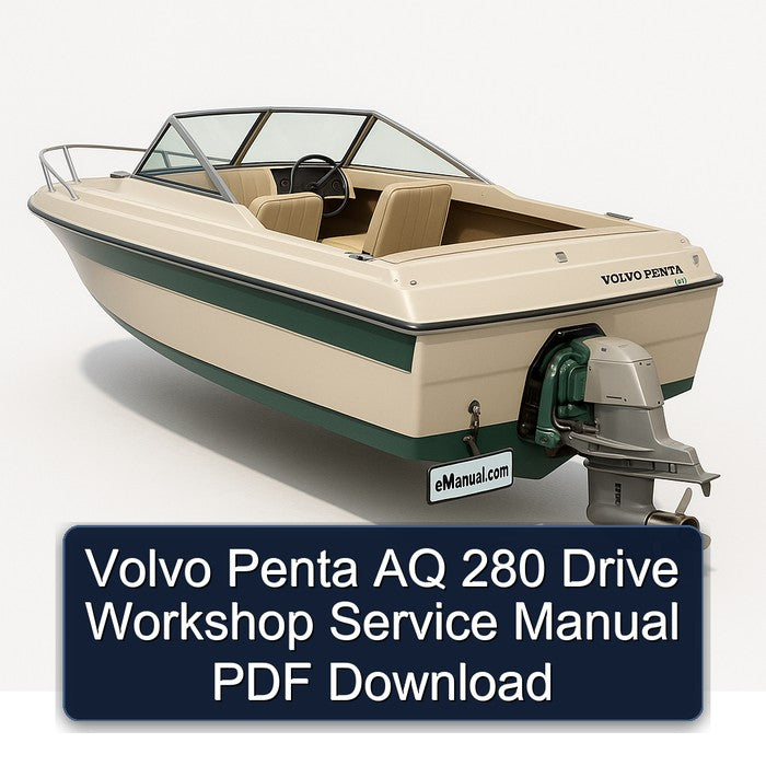 Volvo Penta AQ 280 Drive Service Repair Workshop Manual PDF