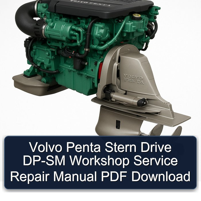Volvo Penta Stern Drive DP-SM Service Repair Workshop Manual PDF