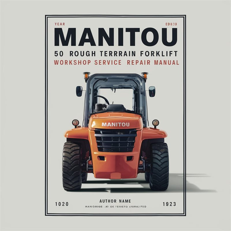 Manitou MC 50 Rough terrain forklift Workshop Service Manual PDF