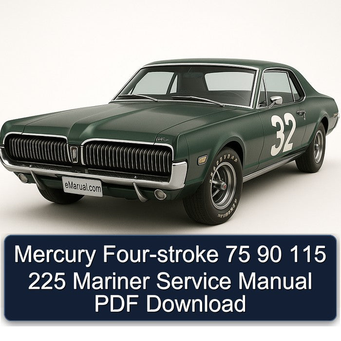 Mercury Four-stroke 75 90 115 225 Mariner Service Manual