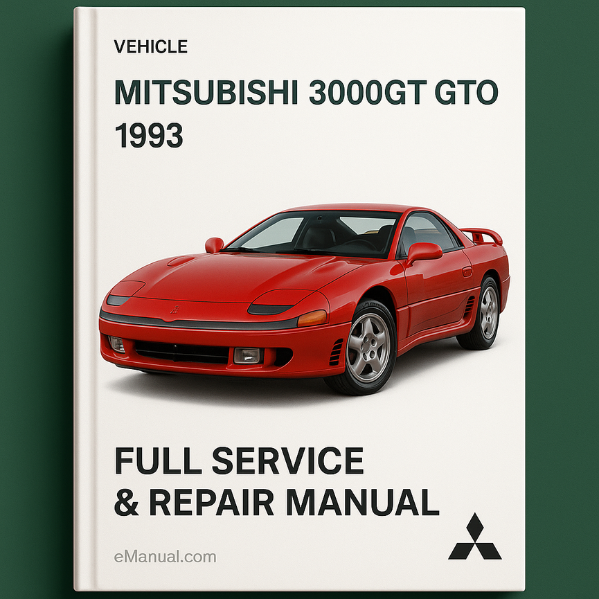 Mitsubishi 3000GT GTO 1993 Full Service Repair Manual