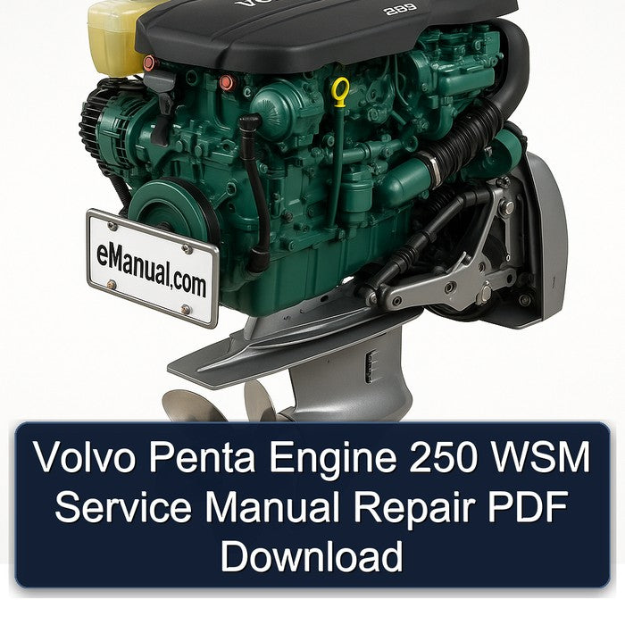 Volvo Penta Engine 250 WSM Service Manual Repair
