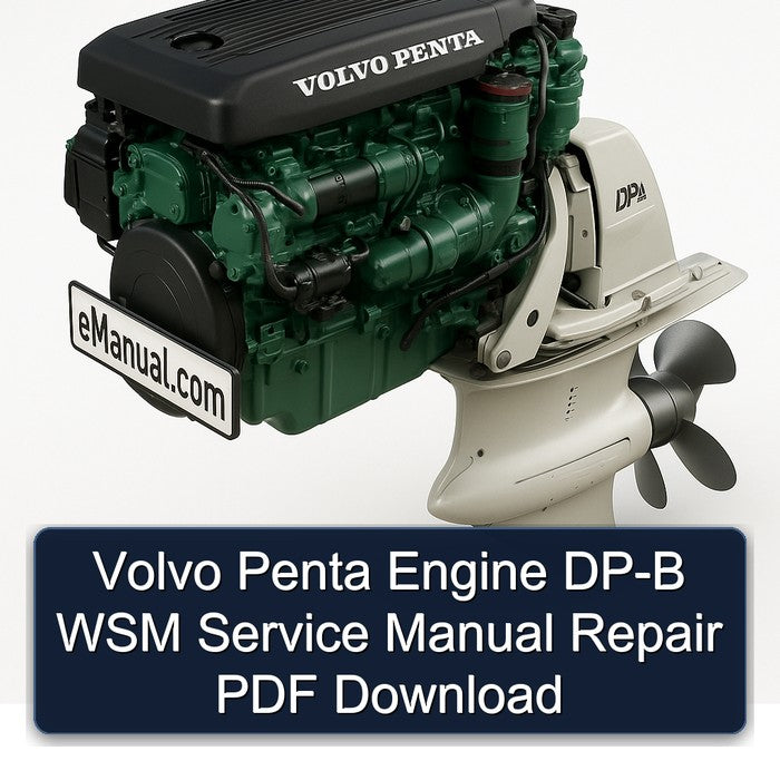Volvo Penta Engine DP-B WSM Service Manual Repair