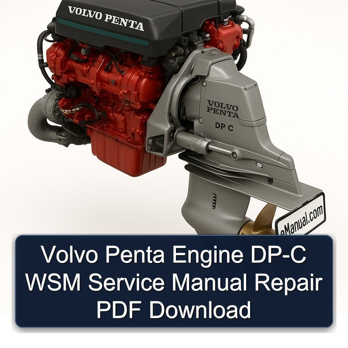 Volvo Penta Engine DP-C WSM Service Manual Repair