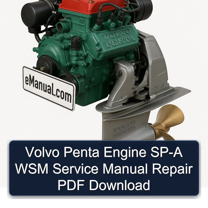 Volvo Penta Engine SP-A WSM Service Manual Repair