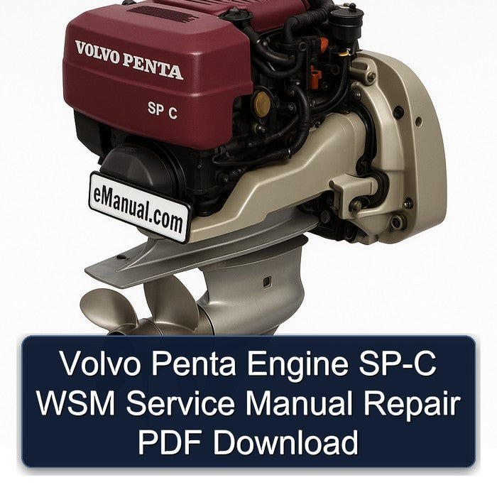 Volvo Penta Engine SP-C WSM Service Manual Repair