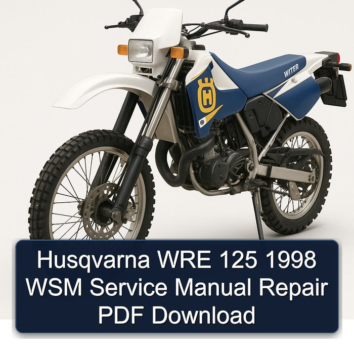 Husqvarna WRE 125 1998 WSM Service Manual Repair