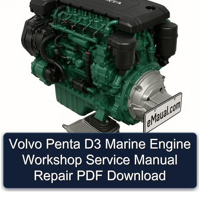 Volvo Penta D3 Marine Engine Workshop Service Manual Repair