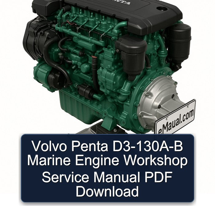 Volvo Penta D3-130A-B Marine Engine Workshop Service Manual