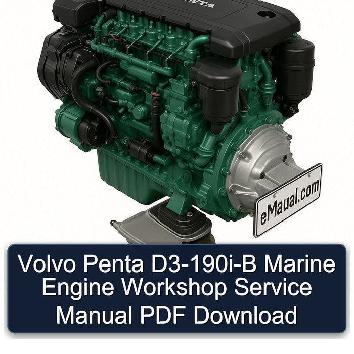 Volvo Penta D3-190i-B Marine Engine Workshop Service Manual