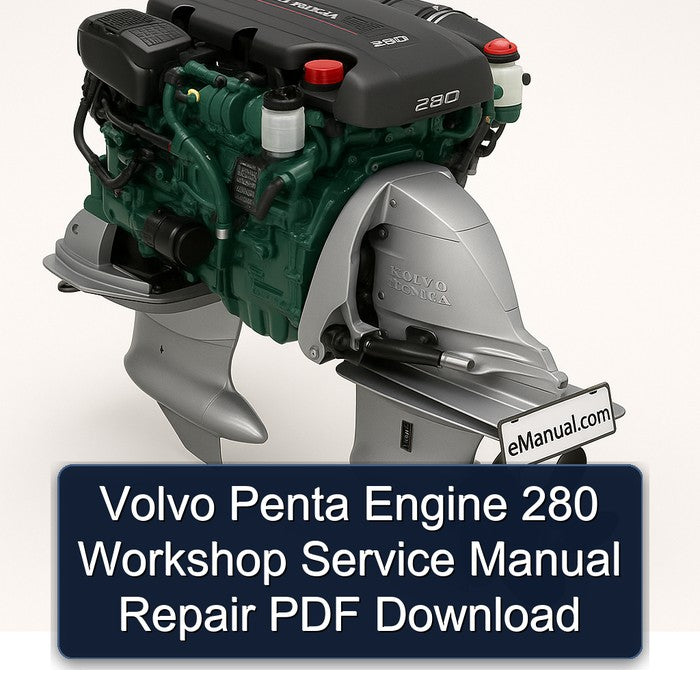 Volvo Penta Engine 280 Workshop Service Manual Repair