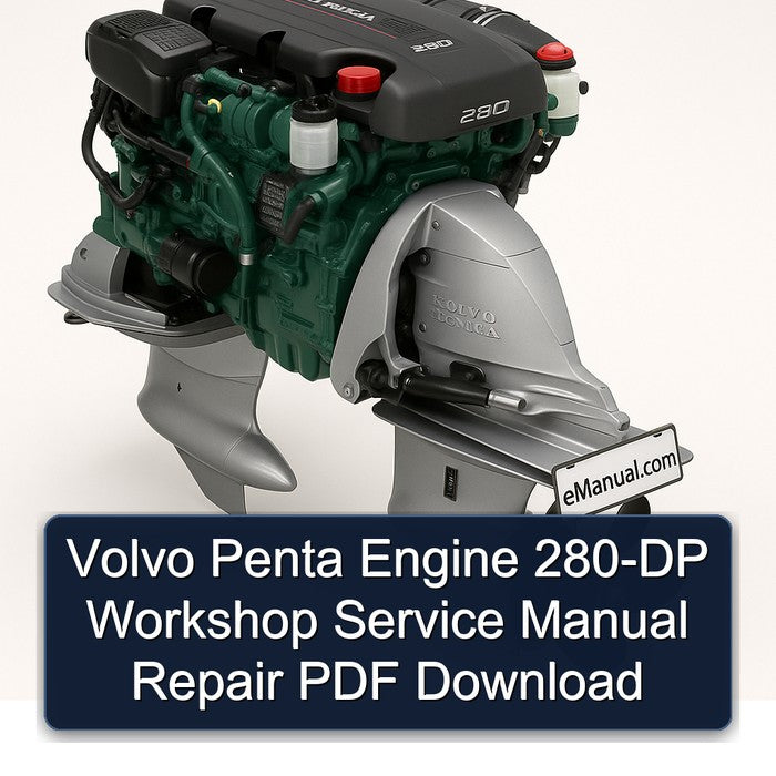Volvo Penta Engine 280-DP Workshop Service Manual Repair
