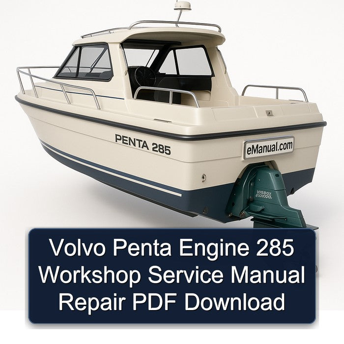 Volvo Penta Engine 285 Workshop Service Manual Repair