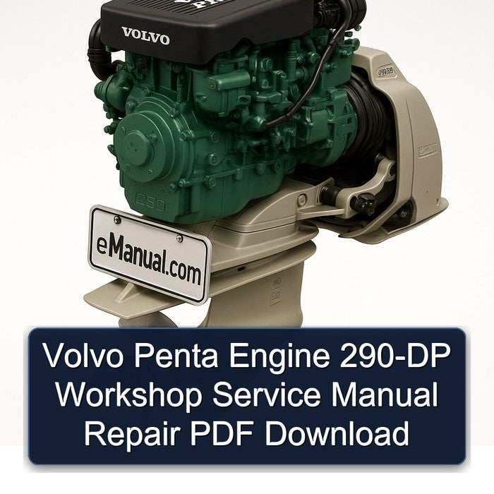Volvo Penta Engine 290-DP Workshop Service Manual Repair