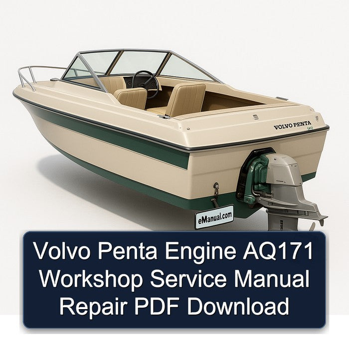Volvo Penta Engine AQ171 Workshop Service Manual Repair