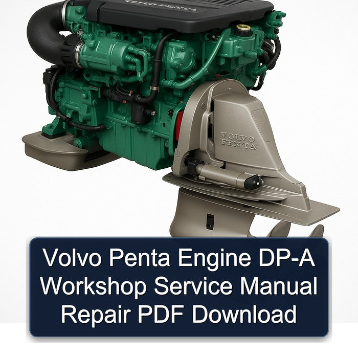 Volvo Penta Engine DP-A Workshop Service Manual Repair