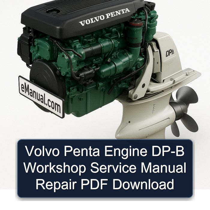 Volvo Penta Engine DP-B Workshop Service Manual Repair