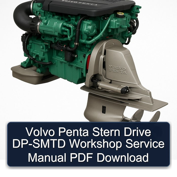 Volvo Penta Stern Drive DP-SMTD Service Repair Workshop Manual PDF