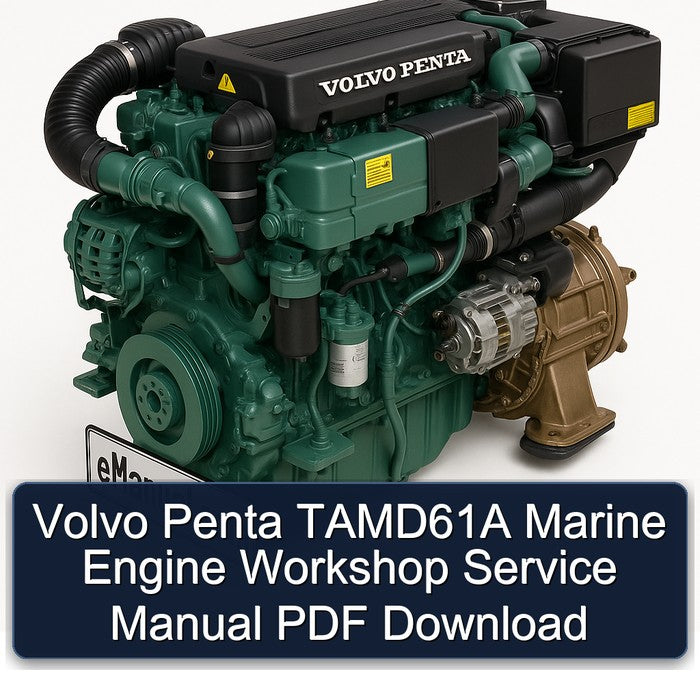 Volvo Penta TAMD61A Marine Engine Workshop Service Manual