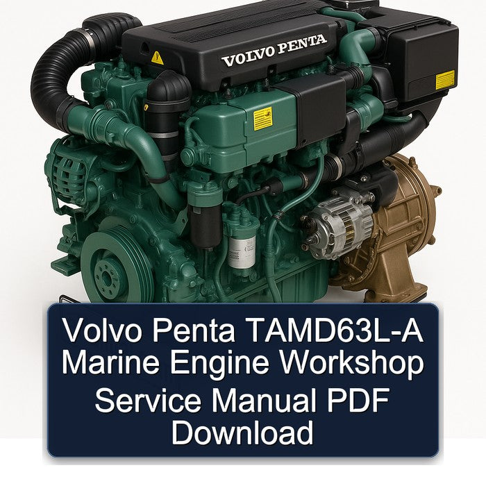 Volvo Penta TAMD63L-A Marine Engine Workshop Service Manual