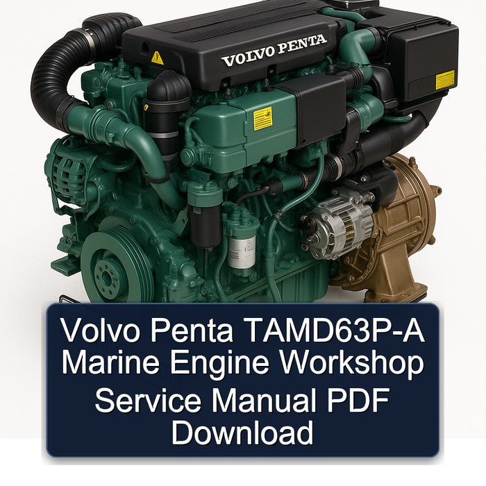 Volvo Penta TAMD63P-A Marine Engine Workshop Service Manual