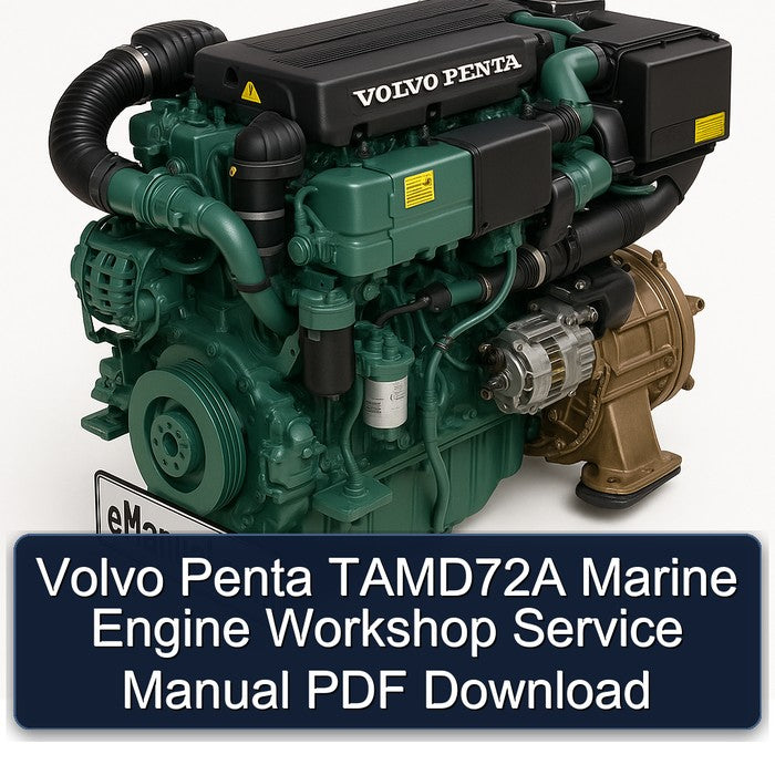 Volvo Penta TAMD72A Marine Engine Workshop Service Manual